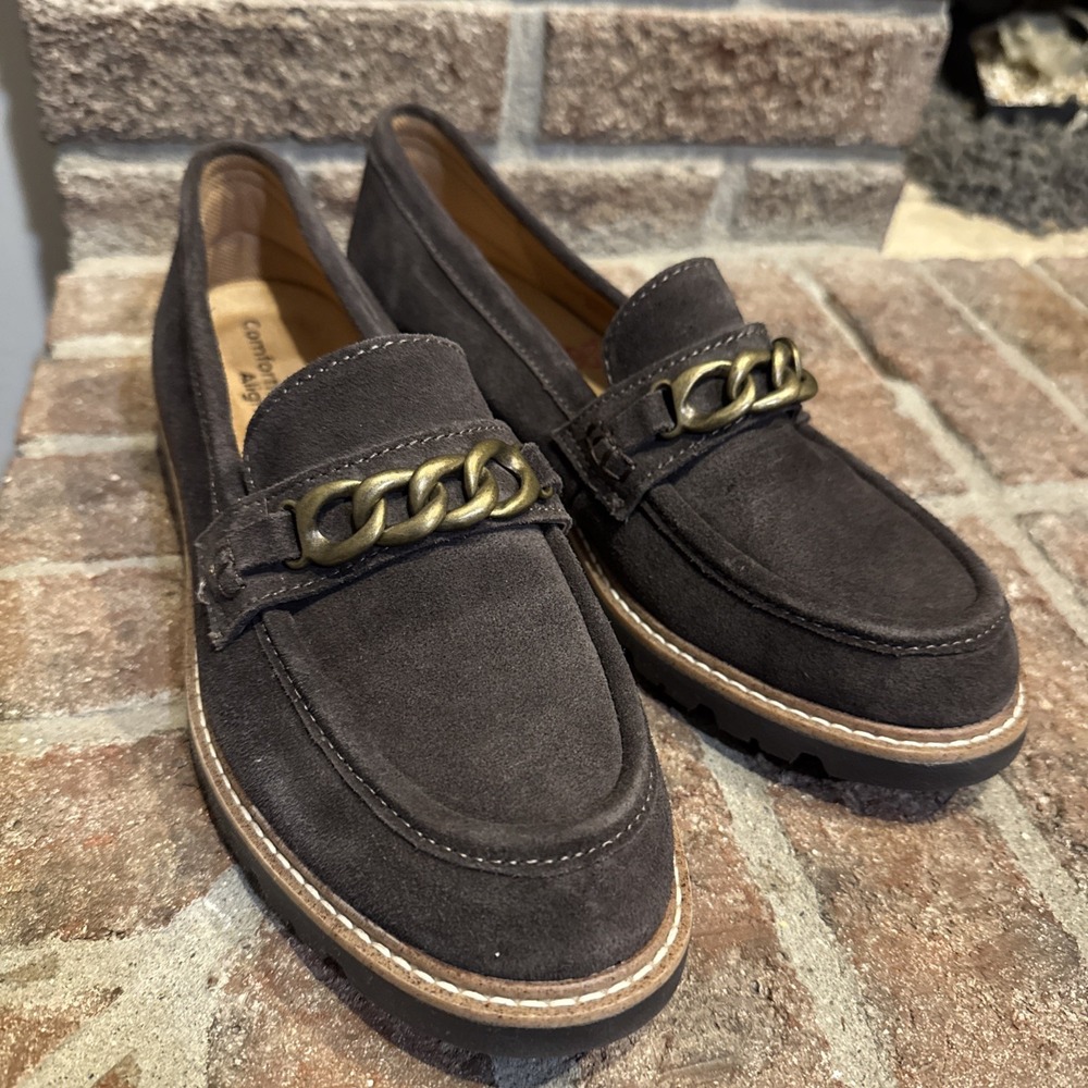Comfortiva Linz Leather Loafer Women's Size 8.5 M Slip On Brown‎